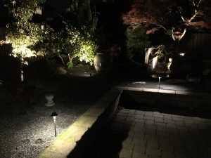 Nighttime Landscape Lighting by Portland Sprinklers