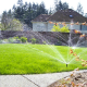 Quality Sprinklers in Grass Yard.