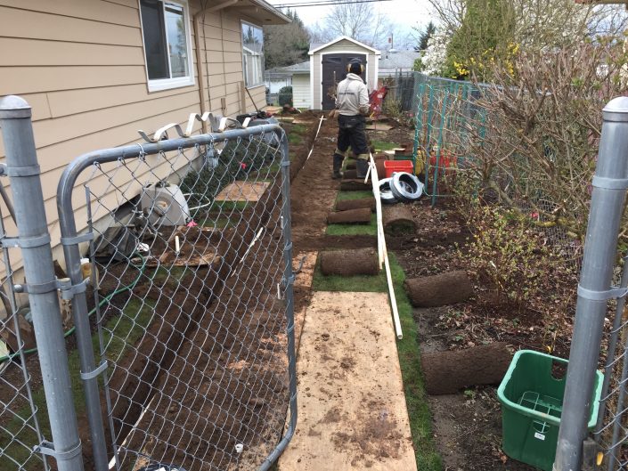 Installation: We remove sod and use plywood everywhere.